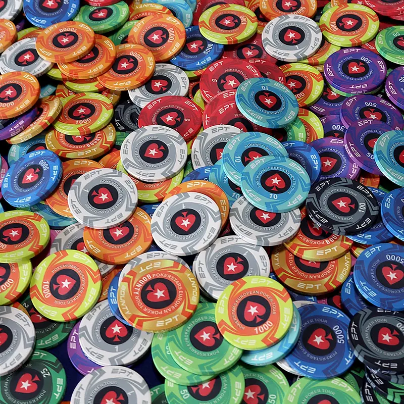 Patatine da poker in ceramica